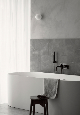 Flise Bricmate - Grey fleury honed