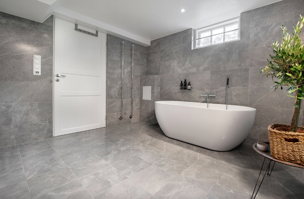 Flise Bricmate - Grey fleury honed