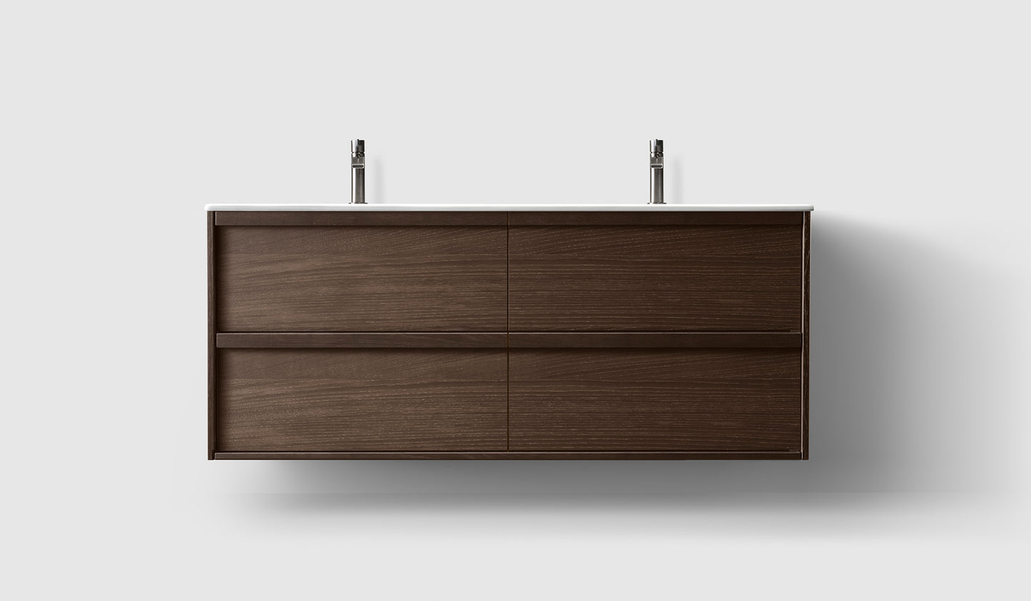 Badeværelsesmøbel Haven H2 - Smoked oak wood