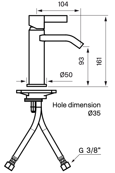 Håndvaskarmatur Tapwell - ARM071