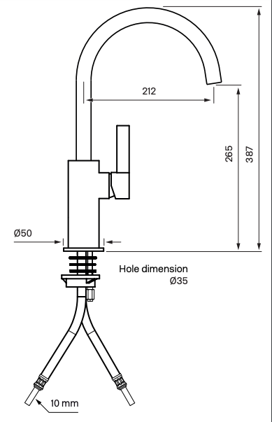 Køkkenarmatur - Tapwell ARM380 LOW