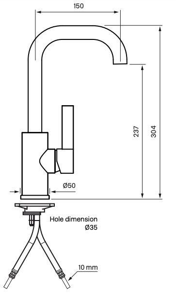 Håndvaskarmatur Tapwell - ARM878