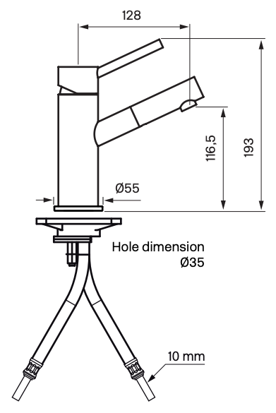 Håndvaskarmatur Tapwell - BI071