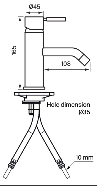 OUTLET Tapwell - EVM071 + 74400 i messing