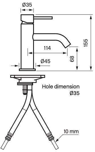 Håndvaskarmatur Tapwell - EVM072
