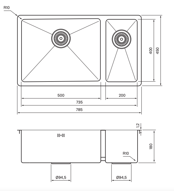 Dobbeltvask - Tapwell TA7040