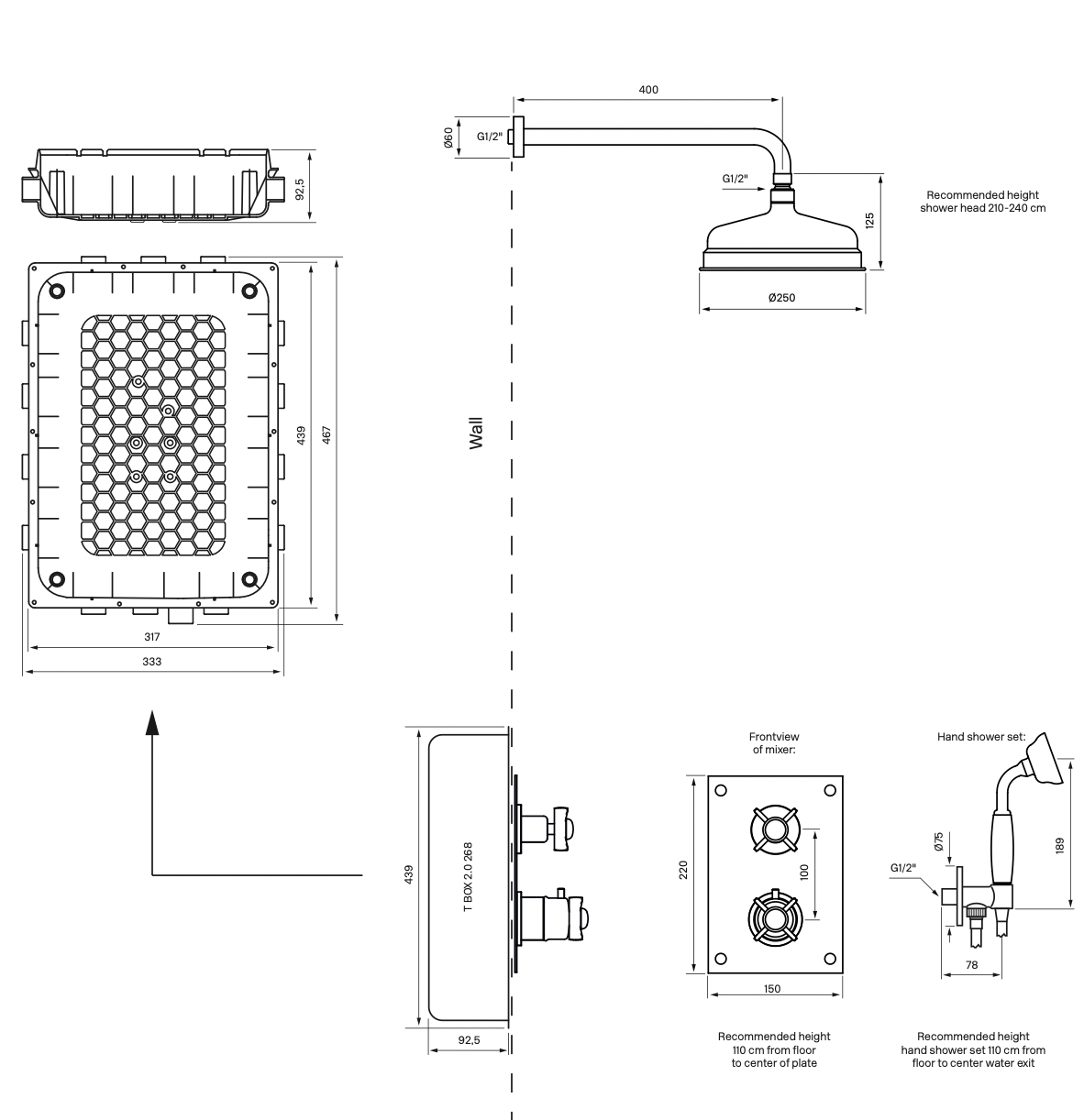 Brusesæt Tapwell - BOX0268 Classic ED2