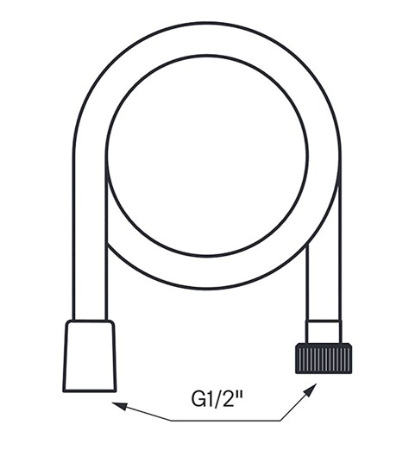 Håndbruserslange Tapwell - ZFLO001
