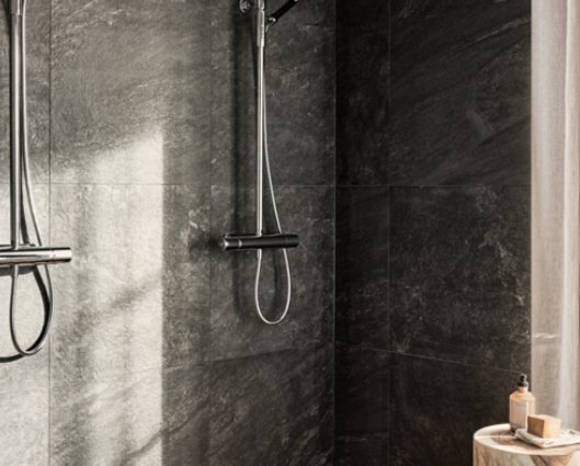 Flise Bricmate - Quartzit Black