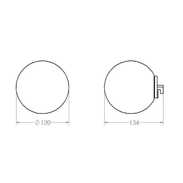Spejllampe med beslag Haven L2.05 - Mat Hvid