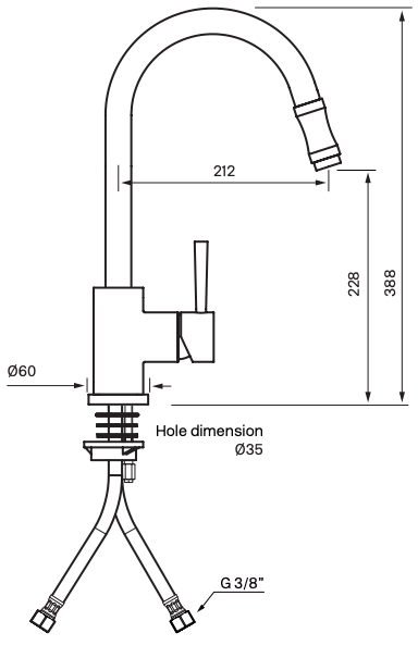 Køkkenarmatur - Tapwell EVO185