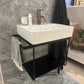 OUTLET Duravit badeværelsesmøbel 50x40cm , sort med porcelænsvask