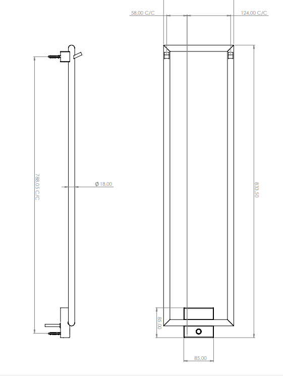 Håndklædetørrer Tapwell - TW800-200